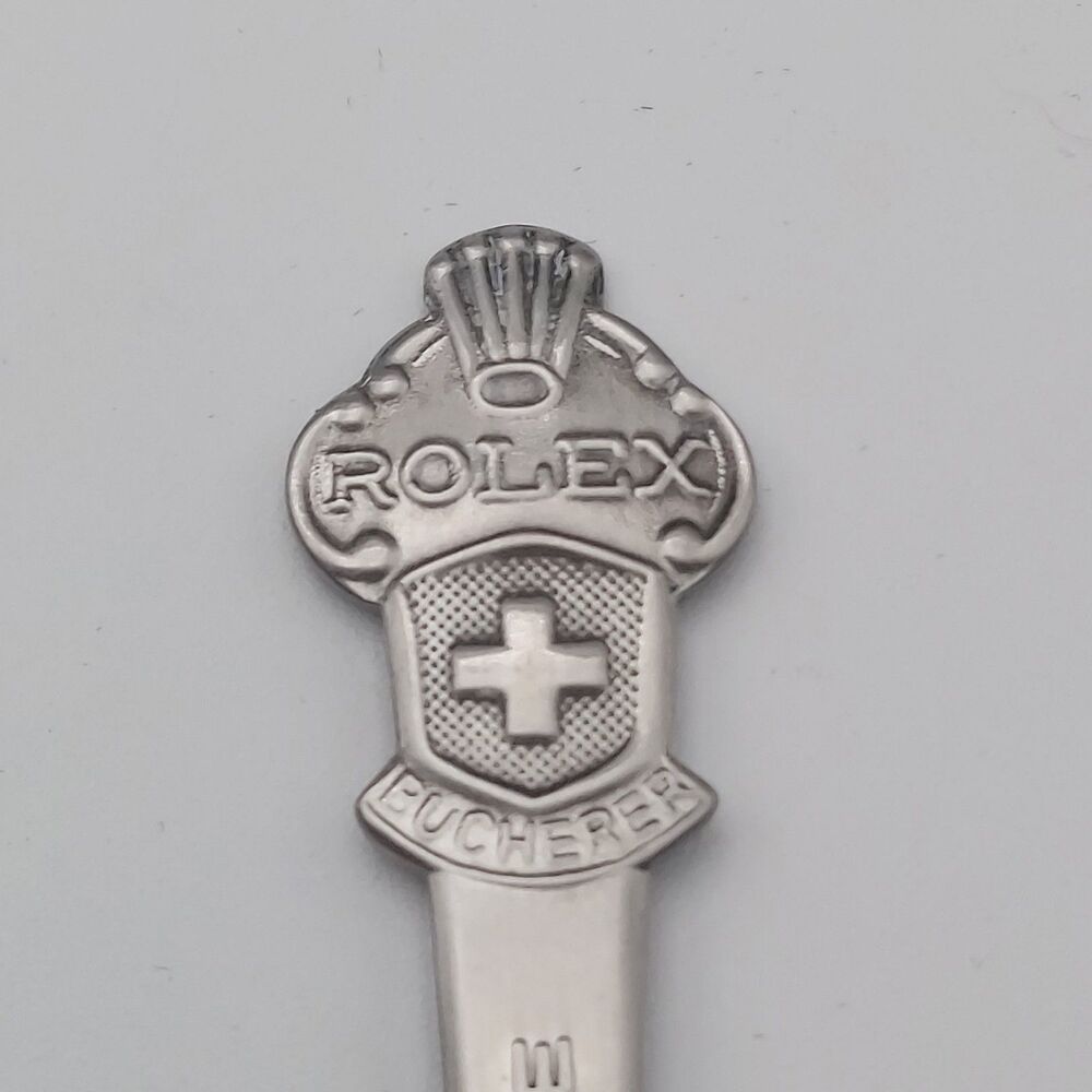 Rolex Lucerne Bucherer Switzerland Souvenir Spoon VTG
